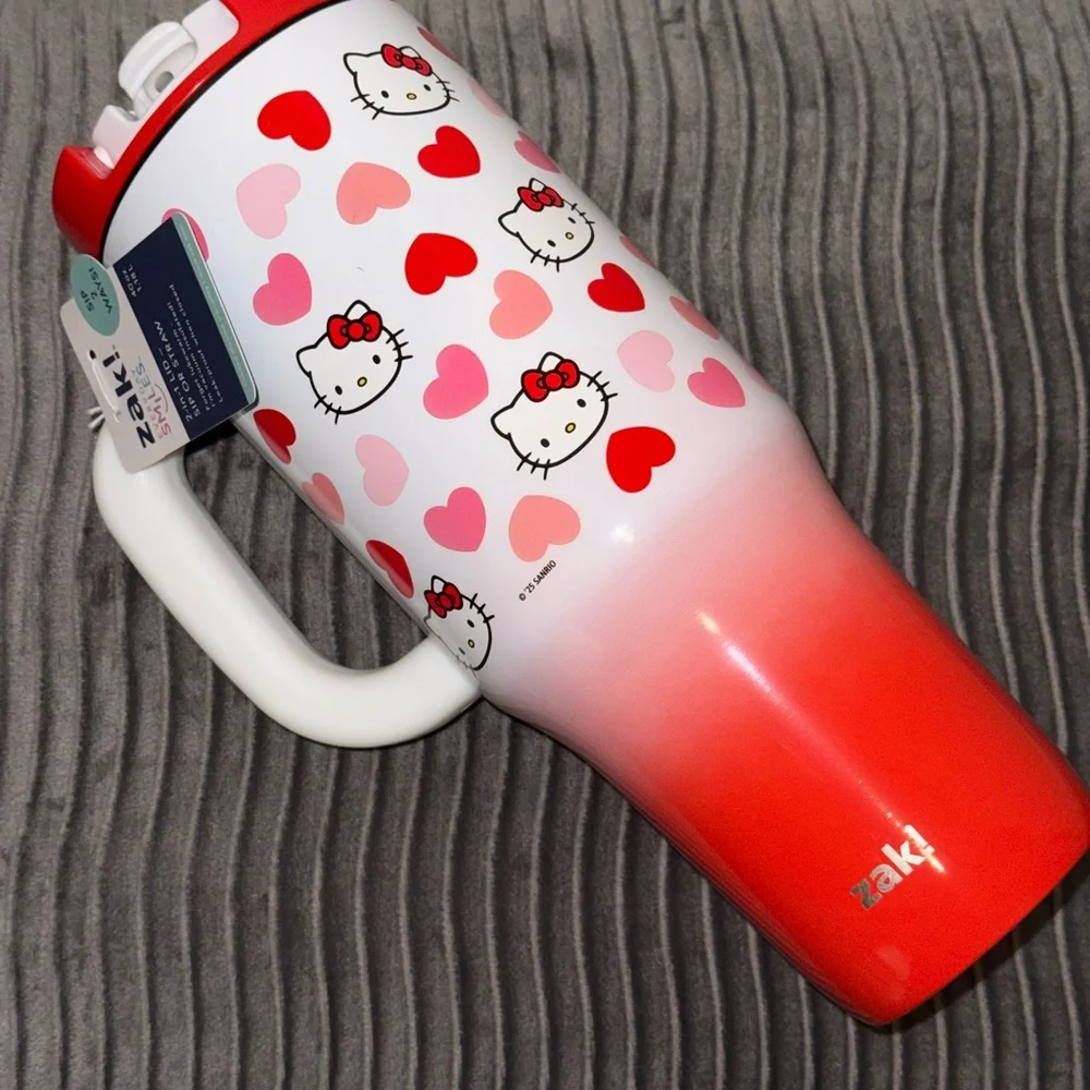 Hello Kitty Red and Pink Travel Mug - Picture 3 of 4